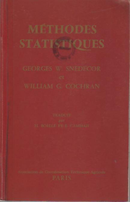 Méthodes statistiques - George Waddel Snedecor - Acta - Livre