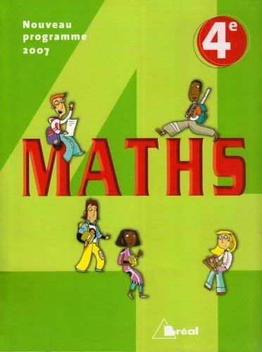 Maths 4e - Hélène Audren - Bréal GF - Livre
