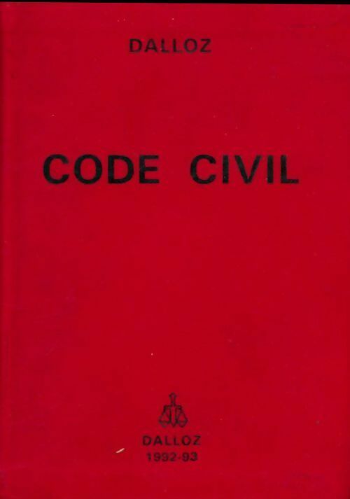 Code civil 1992-1993 - Gilles Goubeaux - Codes - Livre