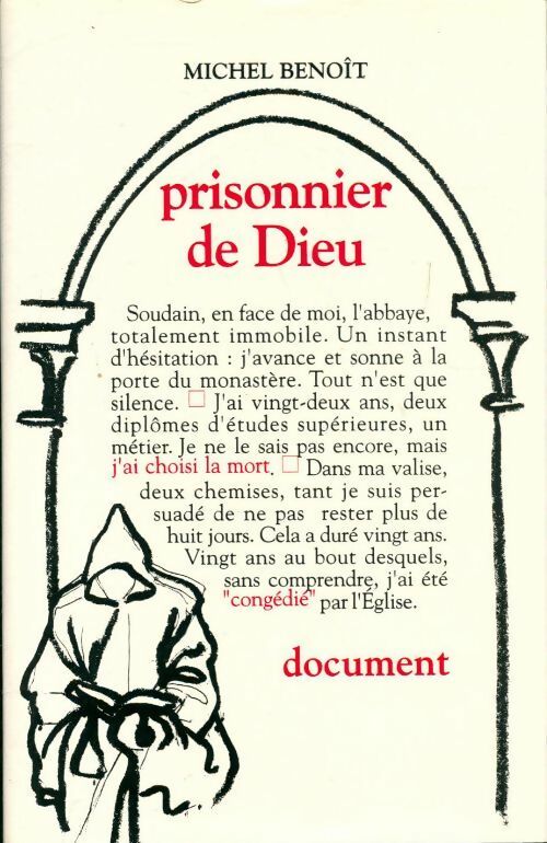 Prisonnier de Dieu - Michel Benoit - Le Grand Livre du Mois GF - Livre