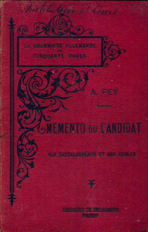 La grammaire allemande en cinquante pages - Alexandre Pey - Delagrave poche - Livre