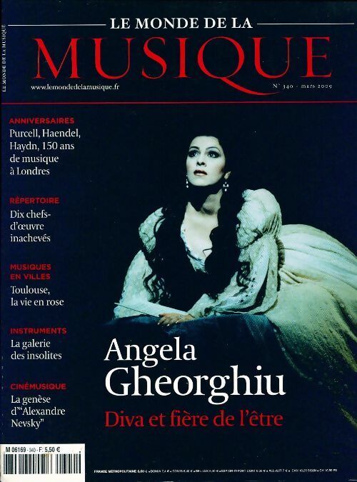 Le Monde de la musique n°340 : A. Gheorghiu - Collectif - Le monde de la musique - Livre