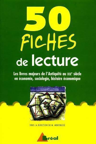 50 fiches de lecture - Marc Montoussé - Bréal GF - Livre