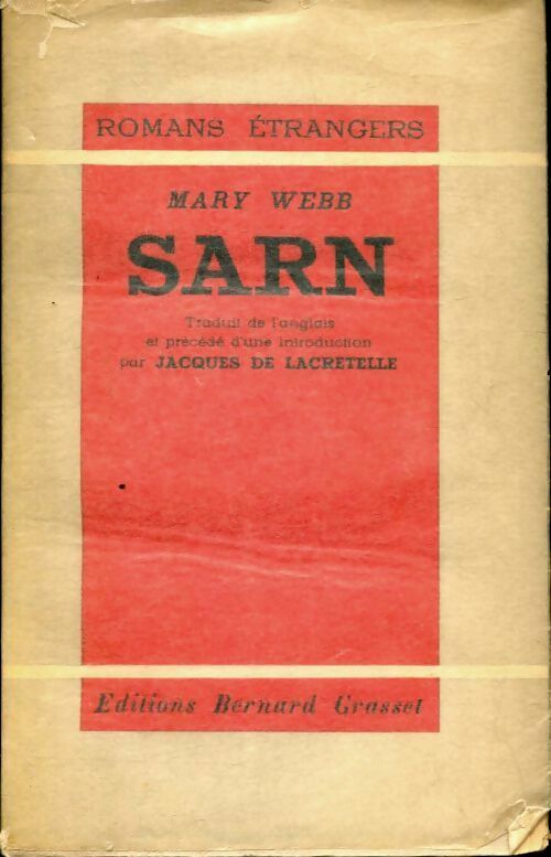 Sarn - Mary Webb - Grasset GF - Livre