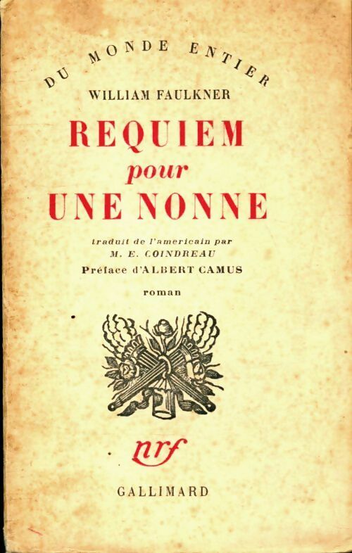 Requiem pour une nonne - William Faulkner - Du monde entier - Livre