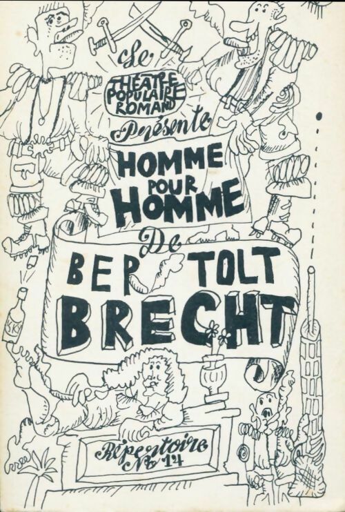 Homme pour homme - Bertolt Brecht - Collection du T.P.R. - Livre