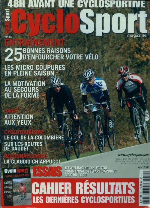 CycloSport magazine n°16 - Collectif - CycloSport magazine - Livre