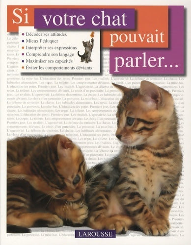 Si votre chat pouvait parler - Bruce Fogle - Larousse GF - Livre