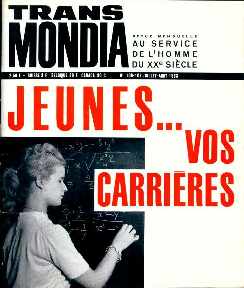 Transmondia n°106-107 : Jeunes... vos carrières - Collectif - Transmondia - Livre