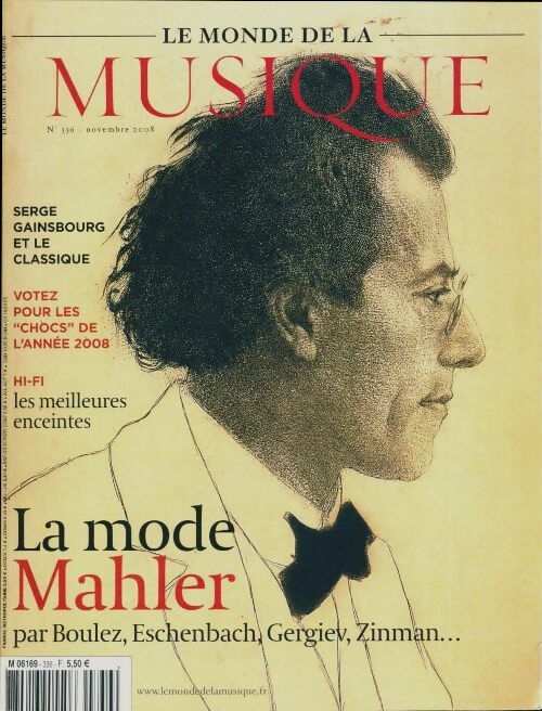 Le monde de la musique n°336 : La mode Malher - Collectif - Le monde de la musique - Livre