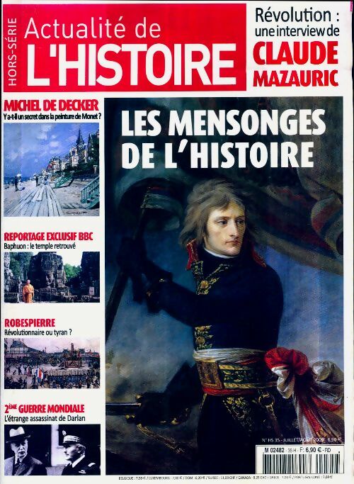 Actualité de l'histoire mystérieuse Hors-série n°35 : Les mensonges de l'histoire - Collectif - Actualité de l'histoire mystérieuse Hors-série - Livre