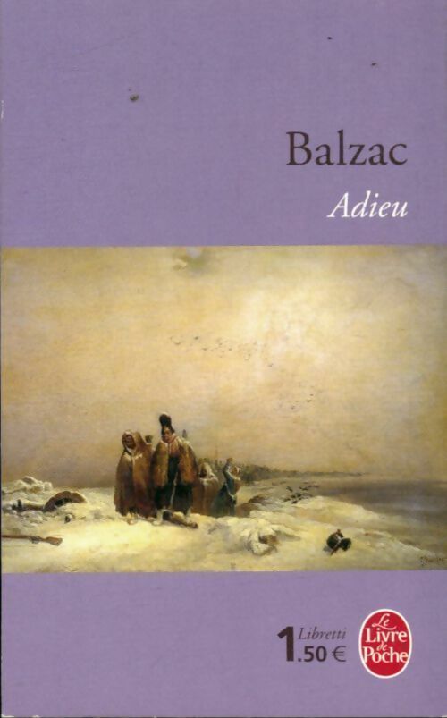Adieu - Honoré De Balzac - Le Livre de Poche - Livre