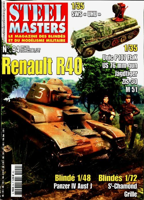 Steel masters n°94 : Renault R40 - Collectif - Steel masters - Livre