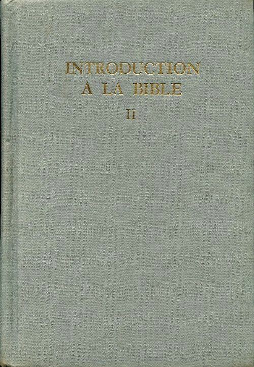 Introduction à la Bible Tome II - Collectif - Desclée GF - Livre