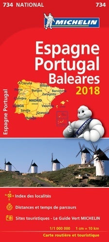Espagne Portugal Baléares 2018 - Collectif - Cartes National - Livre
