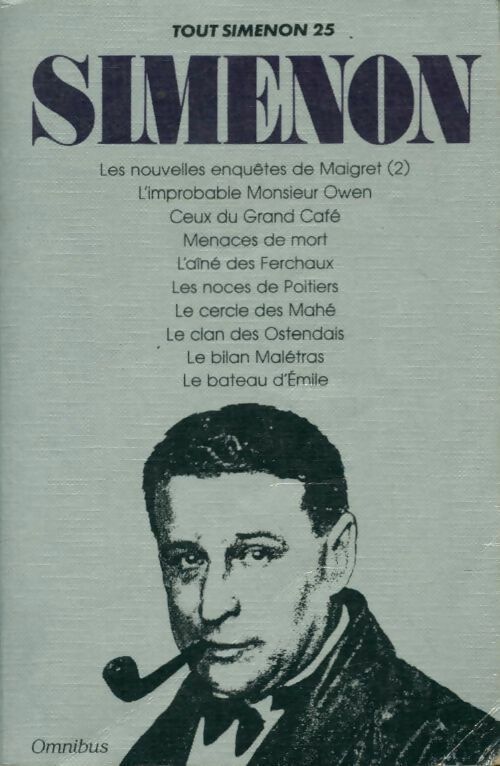 Tout Simenon Tome XXV - Georges Simenon - Omnibus - Livre