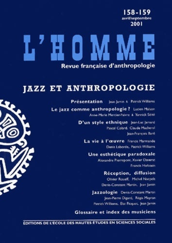 L'homme n°158-159 : Jazz et anthropologie - Collectif - L'homme - Livre