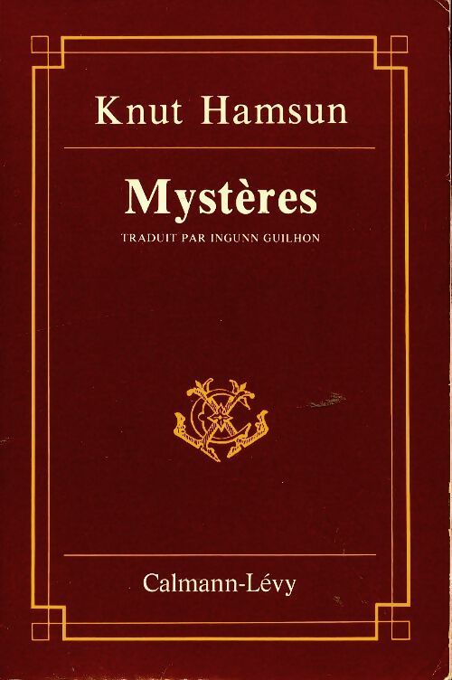 Mystères - Knut Hamsun - Traduit de ... - Livre