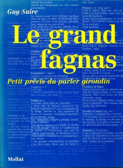 Le grand fagnas. Dictionnaire du bord - Guy Suire - Mollat GF - Livre