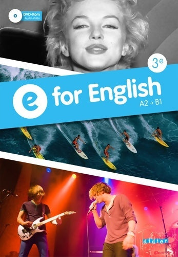 E for english 3e - livre + dvd-rom - Mathias Degoute - Didier - Livre