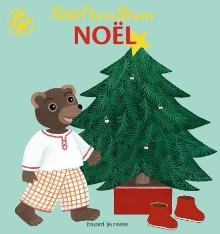 Petit ours brun : Noël - Marie Aubinais - Mini touche à tout - Livre