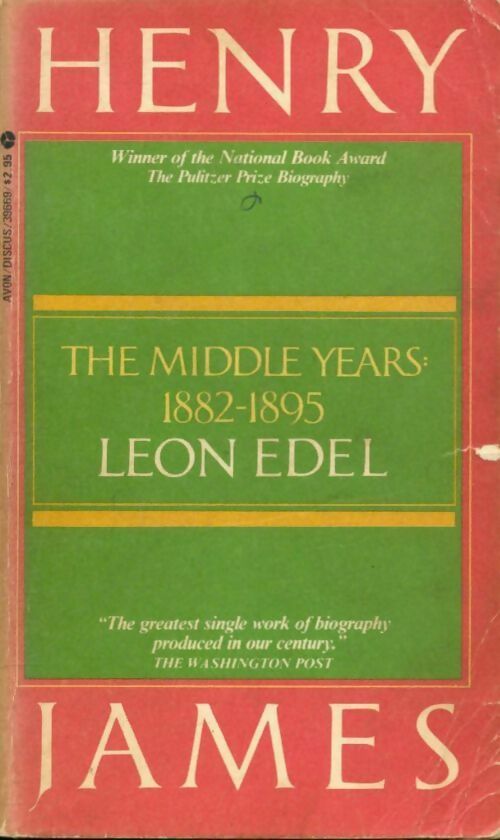 Henry james : The middle years (1881-1895) - Léon Edel - Avon Books - Livre