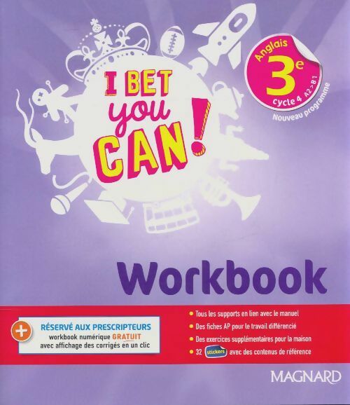 I bet you can 3e workbook - Michèle Jaillet - Magnard GF - Livre