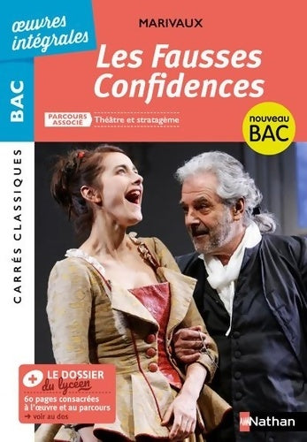 Les fausses confidences - Pierre Marivaux - Carrés classiques - Livre