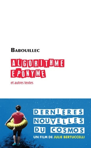 Algorithme éponyme et autres textes - Babouillec - Rivages Poche - Livre