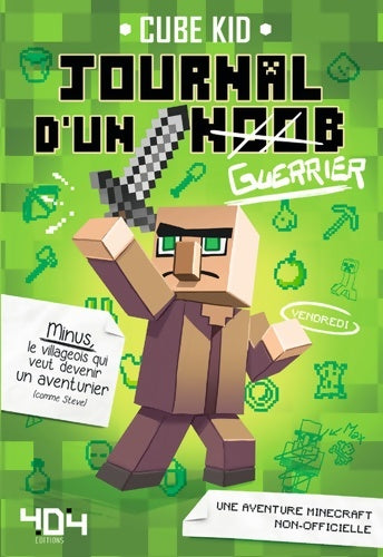 Journal d'un noob (guerrier) - minecraft - Cube Kid - 404 poche - Livre