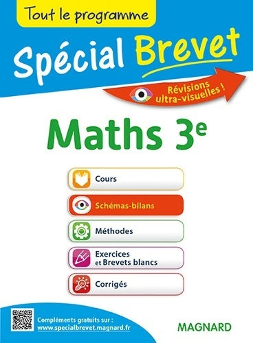 Maths 3e - Bruno Benitah - Spécial Brevet - Livre