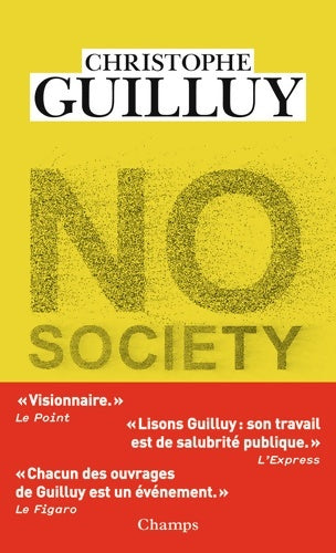 No society - Christophe Guilluy - Champs - Livre