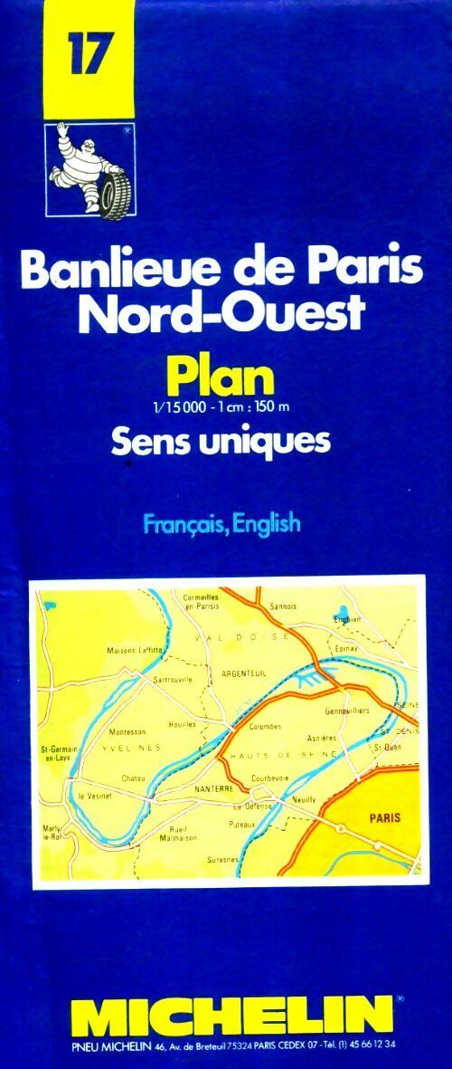 Plan de ville : Banlieue nord-ouest n°17 - Cartes Michelin - Plans de ville - Livre