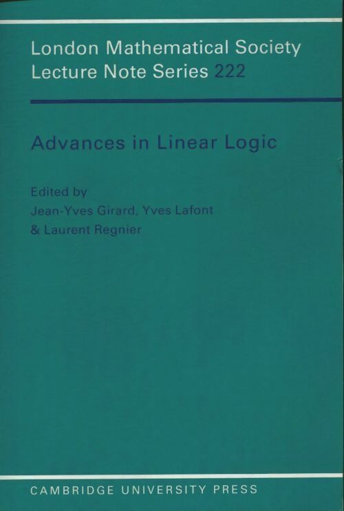 Advances in linear logic - Jean Girard - London mathematical society - Livre