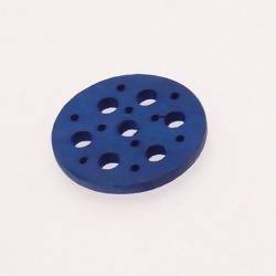 Disque perforé diamètre 30mm couleur bleu (x 1)