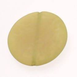 Perle en résine disque Ø40mm couleur vert olive mat (x 1)