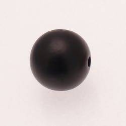 Perles en Bois rondes Ø20mm couleur Noir (x 1)