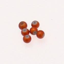 Perles magiques rondes Ø5mm couleur Orange (x 6)