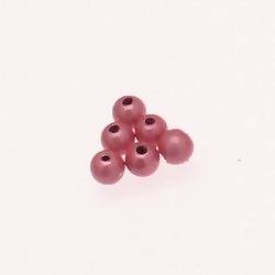 Perles magiques rondes Ø5mm couleur Rose dragé (x 6)
