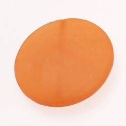 Perle en résine disque Ø40mm couleur orange mat (x 1)