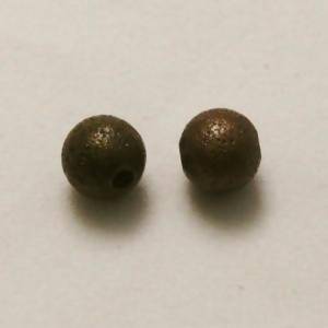 Perles en laiton strass paillette 5mm vieil or (x 2)