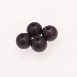 Perles magiques rondes Ø10mm couleur Gris foncé (x 4)