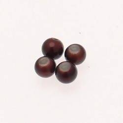 Perles magiques rondes Ø8mm couleur Marron (x 4)