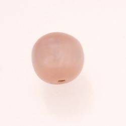 Perle ronde en résine Ø20mm couleur rose brillant (x 1)