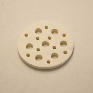 Disque perforé diamètre 30mm couleur blanc (x 1)