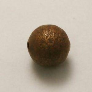 Perles en laiton strass paillette 10mm bronze (x 1)