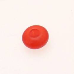 Perle résine forme donut 12x20mm couleur rouge (x 1)