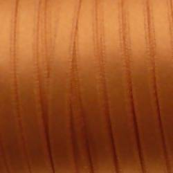 Ruban de satin 5mm couleur marron caramel (x 1m)