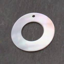 Perle en nacre forme anneau Ø35mm (x 1)