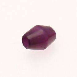 Perle résine forme toupie 17x22mm couleur violet (x 1)
